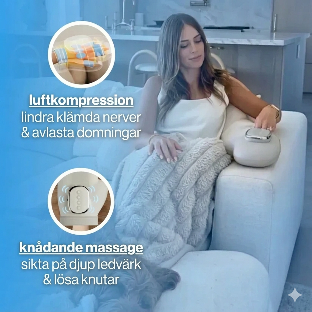 Handmassageapparat för artrit, karpaltunnel- och ledvärk
