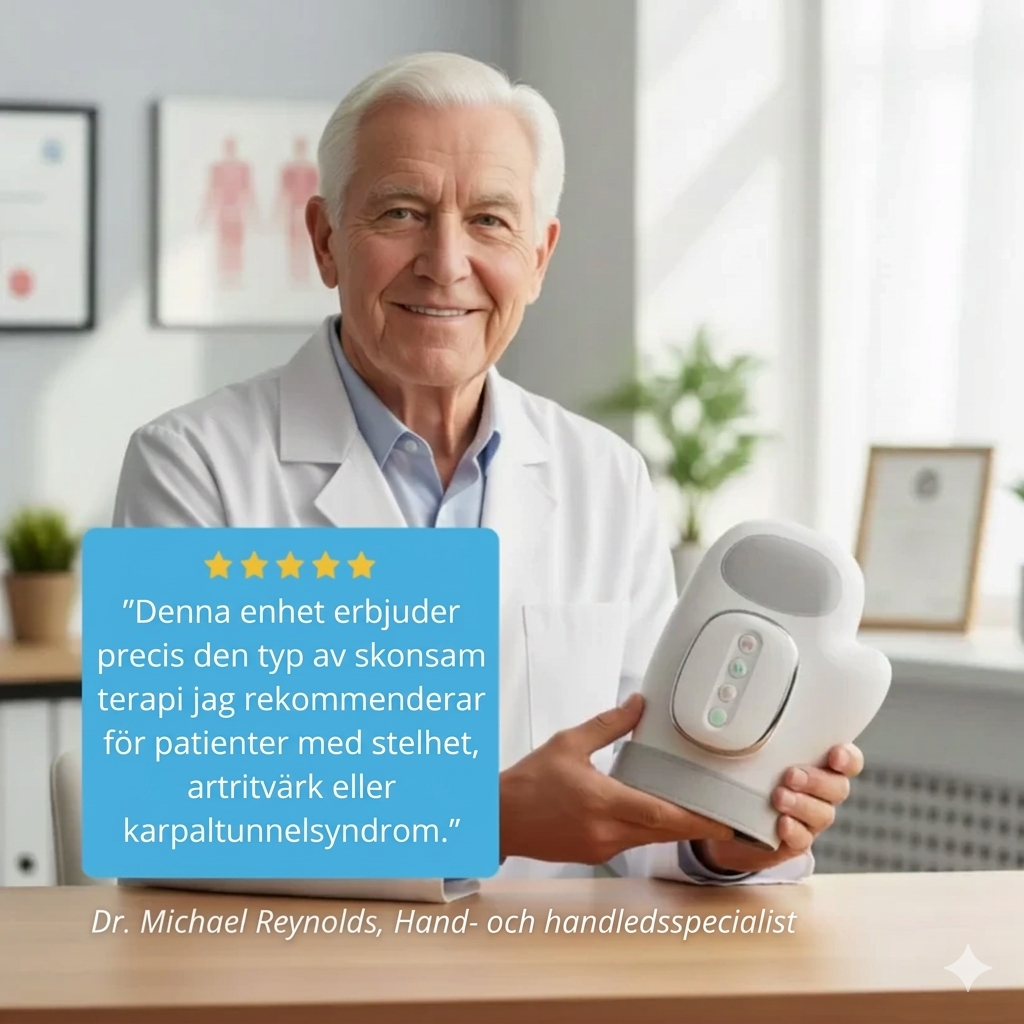 Handmassageapparat för artrit, karpaltunnel- och ledvärk